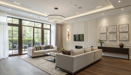 modern living room with sofa