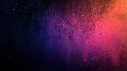 Purple orange black dark blue grainy gradient background, noise texture modern abstract header poster large banner design, copy space.