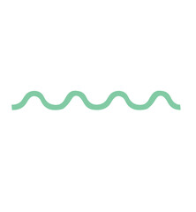 green wave squiggle line
