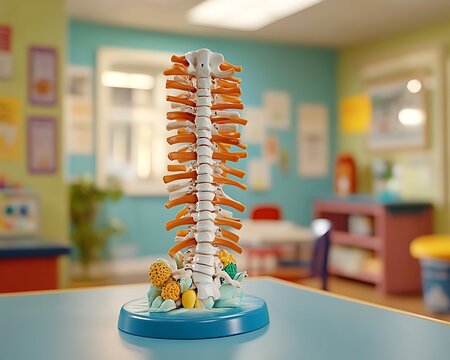 Spine model in classroom setting - Powered by Adobe