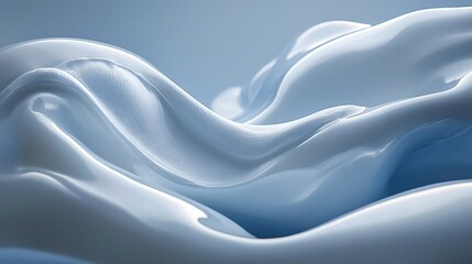Obraz premium Abstract representation of fluid forms creating soft and flowing textures