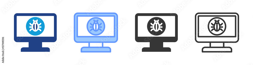 Aufkleber Sandbox icon set multiple style collection