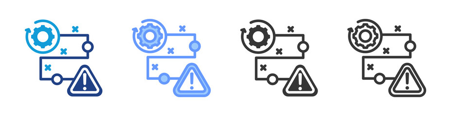 Recovery Strategy icon set multiple style collection