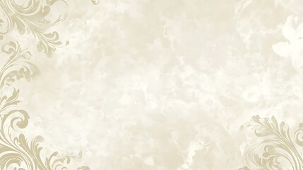 Elegant floral design is featured on a textured cream colored backdrop