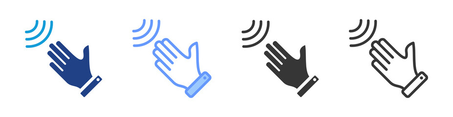 Obraz premium Touchless Technology icon set multiple style collection