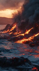 hyper realistic future natural inferno 