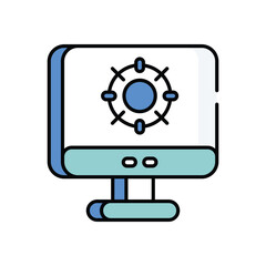 Targeting vector icon stock illustration