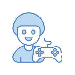 Player vector icon stock illustration