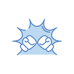 Fighting Game vector icon stock illustration