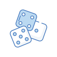Dice vector icon stock illustration