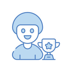 Winner vector icon stock illustration