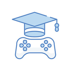 Educational Game vector icon stock illustration