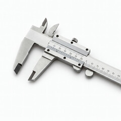 Vernier caliper isolated on white background front view