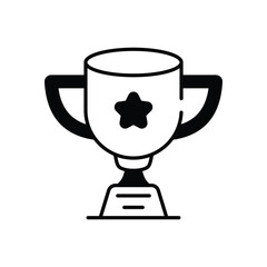 Trophy vector icon stock illustration
