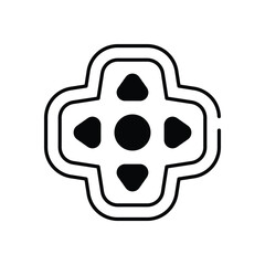 Controller vector icon stock illustration