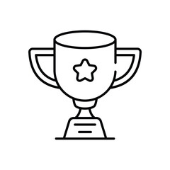 Trophy vector icon stock illustration