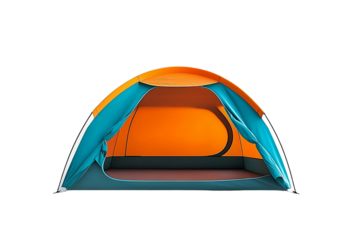 Spacious sunshade ideal for family beach trips Isolated on white background or PNG background .