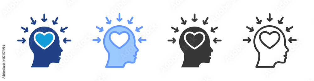 Poster Soft Skill icon set multiple style collection