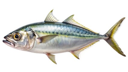 Drone Photography: Isolated Fish Horse Mackerel - Aerial View, High-Resolution Image