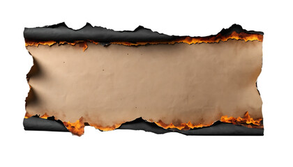 Brown crumpled torn paper with rough texture and irregular edges png
