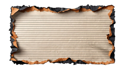 Brown crumpled torn paper with rough texture and irregular edges png