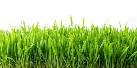 Fototapeta premium Lush Green Grass Field Close Up - Nature Photography Background Image