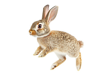 Obraz premium Agile movement captured mid-air Isolated on white background or PNG background .