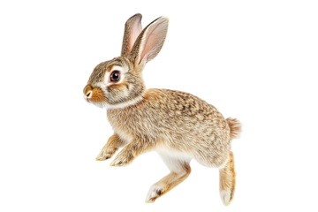 Agile movement captured mid-air Isolated on white background or PNG background .