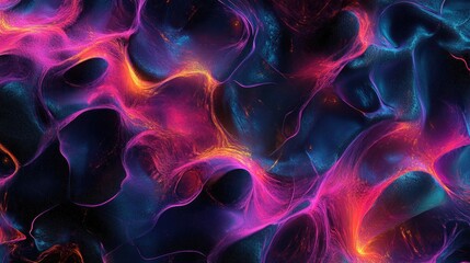 Obraz premium Abstract Colorful Background with Fluid Patterns and Bright Neon Hues Ideal for Digital Design Projects