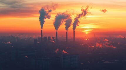 Obraz premium Carbon neutrality strategies for emissions reduction and corporate responsibility.