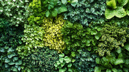 Lush Green Foliage: A Vibrant Botanical Garden Wallpaper