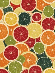 citrus seamless background