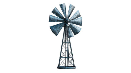 Windmill turbine isolated on white background