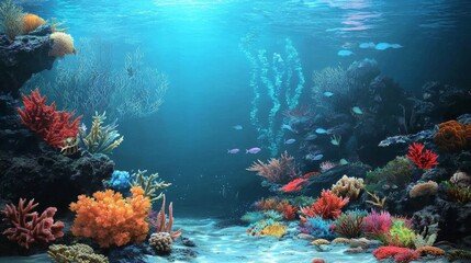 Naklejka premium Addressing the urgent need for solutions to combat ocean acidification.