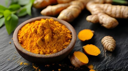 Turmeric_powder_scattered_in_a_PNG_background