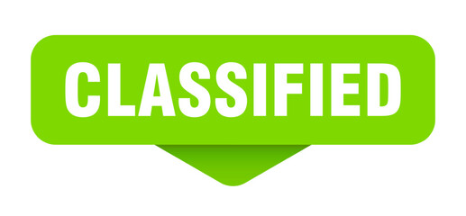 classified sticker. classified sign on transparent background