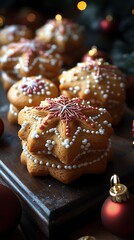 Festive Christmas Gingerbread Cookies