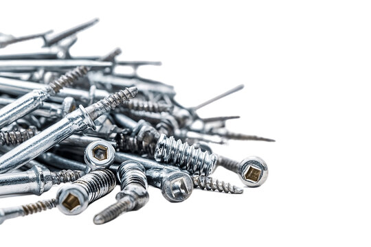 Sturdy fasteners for secure assembly Isolated on white background or PNG background .