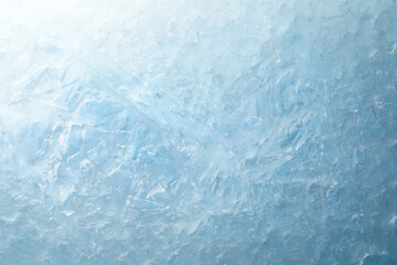 Texture of clear ice as background, closeup