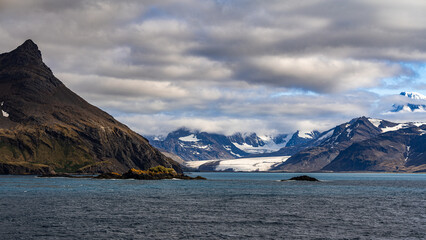 Photography of landscapes of Fortuna Bay, South Georgia