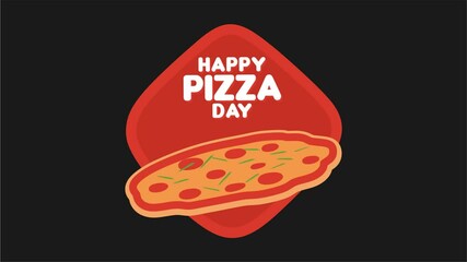 national pizza day with a delicious pizza