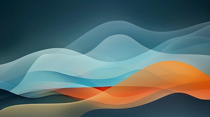 Abstract wavy landscape (3)