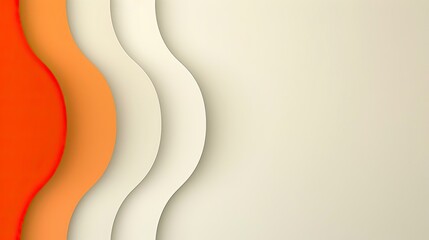 Abstract wavy layered colors