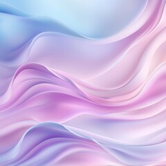 Fototapeta premium Fluid Abstract Waves with Soft Pastel Hues