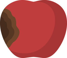 Apple Rotten Fruit, Fruit Decay Illustration