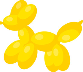 Yello dog animal balloon © Abdur