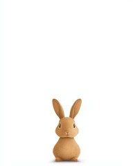 Fototapeta premium Cute cartoon rabbit on a white background for design projects
