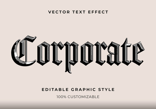 Black Engraved Serif Font Medieval Shadowed Text Effect