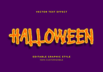 Orange And Yellow Neon Handwritten Font Stitched Outline Text Effect