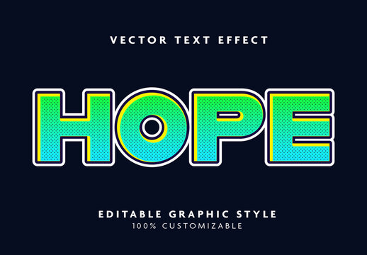 Green And Yellow Comic Pop Font Bold Vibrant Text Effect